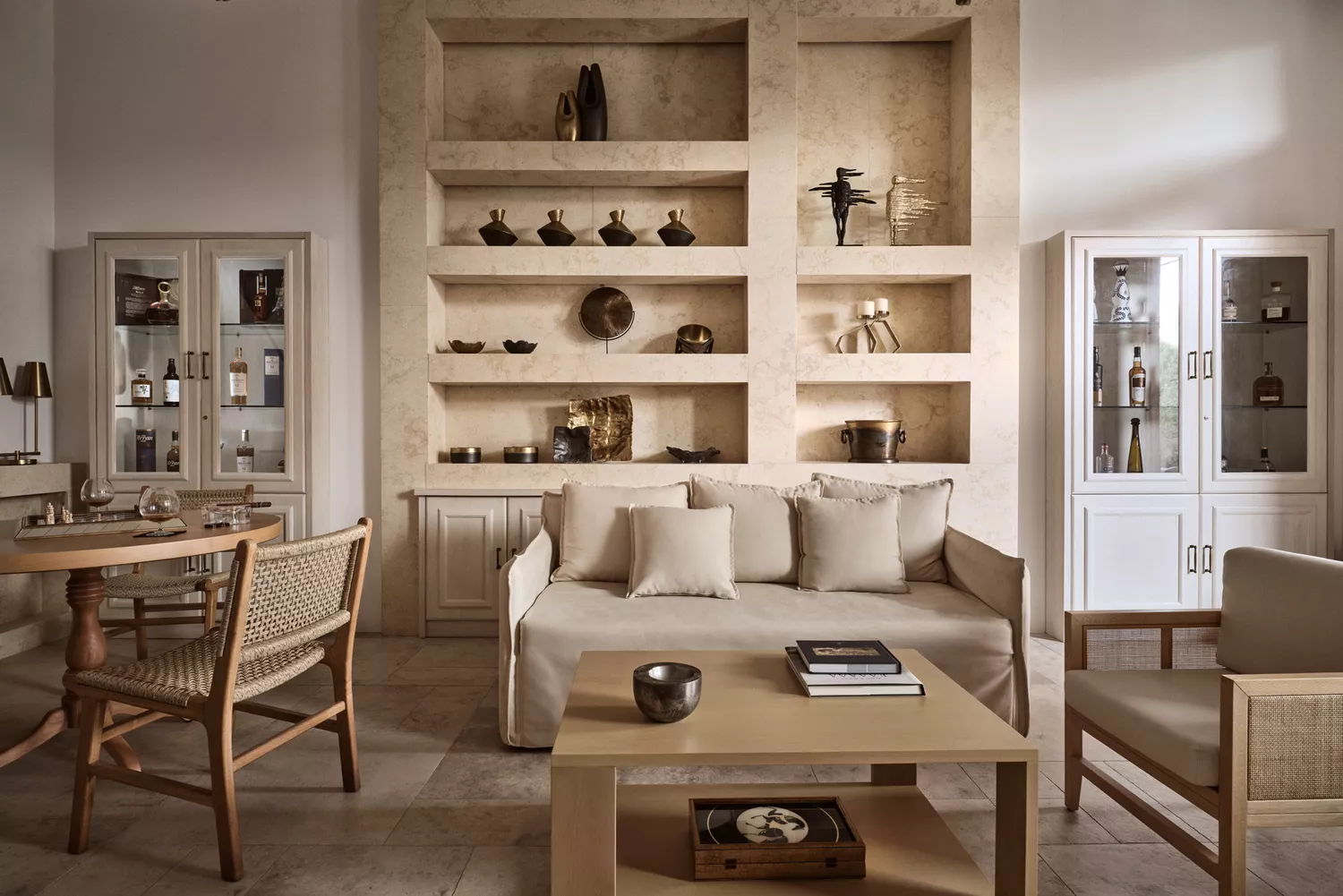 Elegant interior design of a luxury suite at Lesante Cape resort.