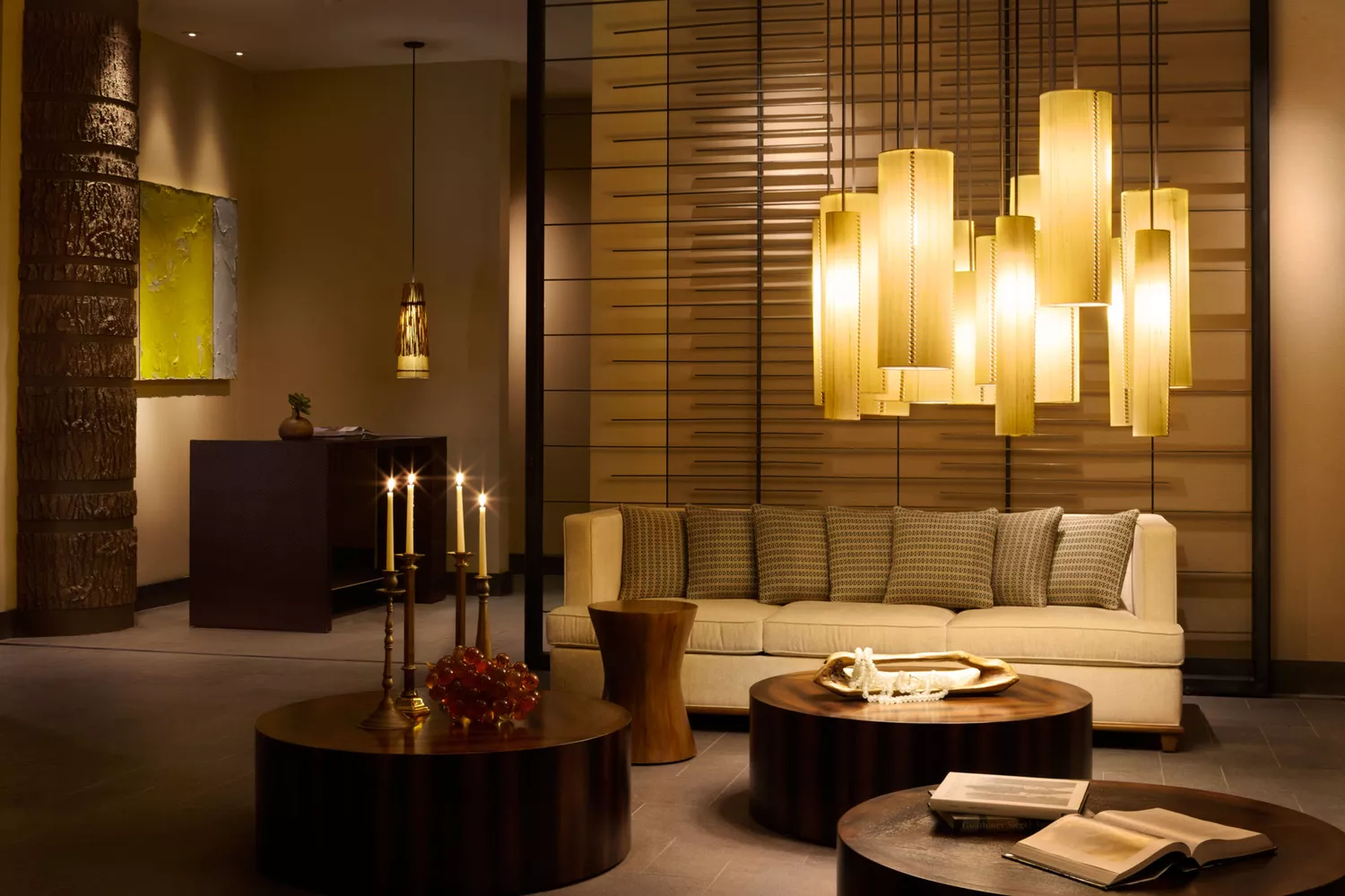 The elegant spa entrance at Viceroy Snowmass.
