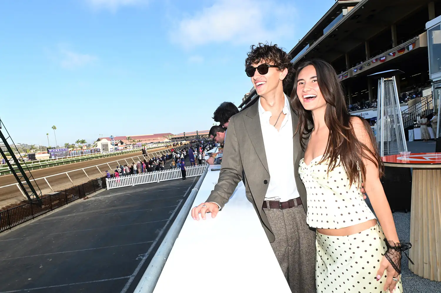 Gavin Casalegno attending an outdoor event at a racetrack looking healthy and energetic.